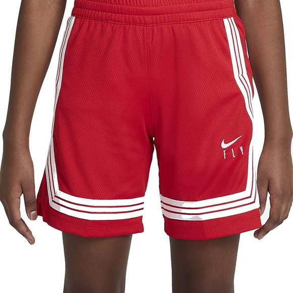 Nike Girls Fly Crossover Training Shorts (Large) University Red - Picture 1 of 3
